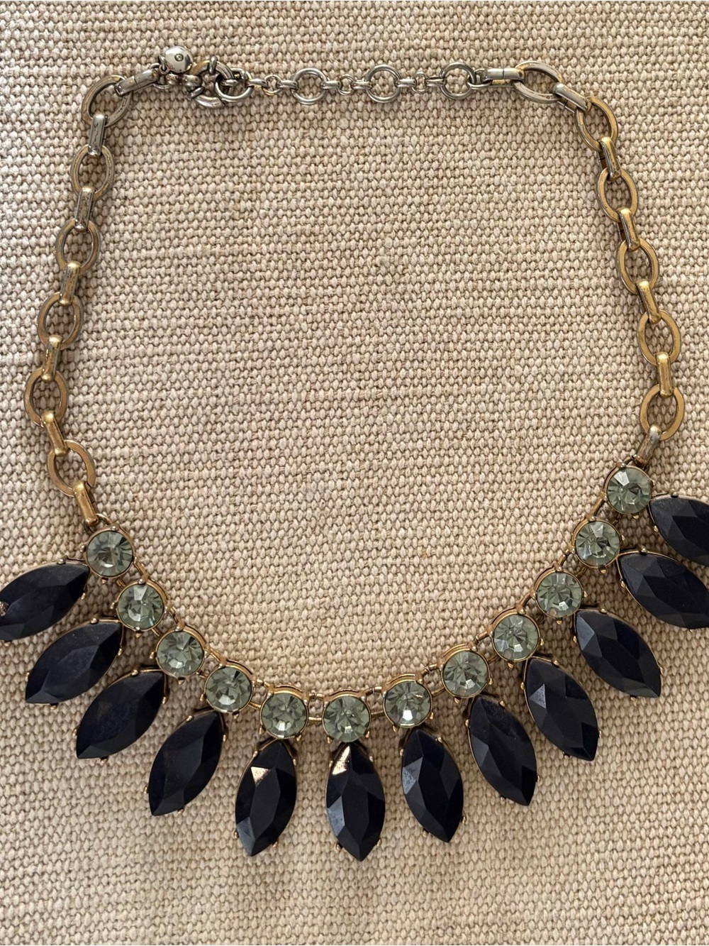 J. Crew - Classic Blue and Gold Statement Necklace